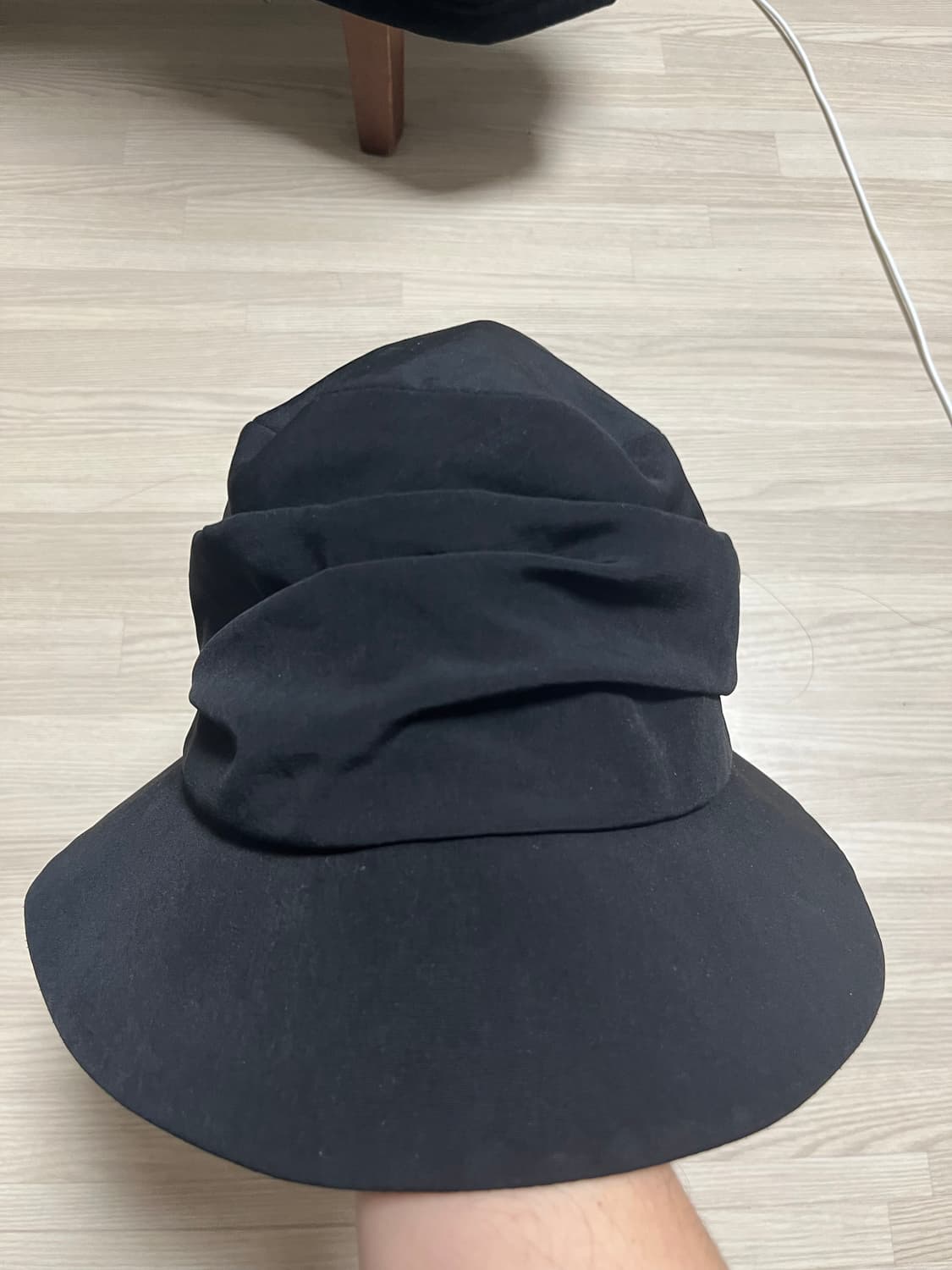 요지야마모토 드레이프 버킷햇 상품이미지1