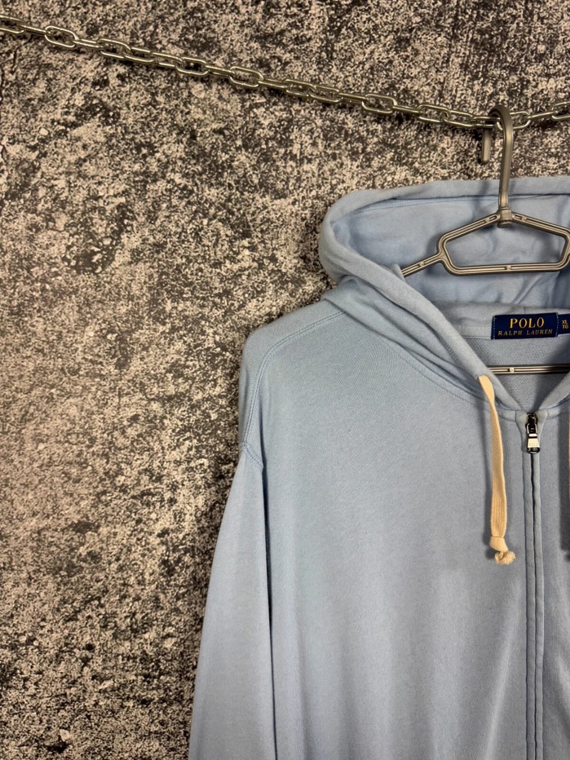 폴로 랄프로렌 포니 자수 스카이 블루 후드 집업 상품이미지3