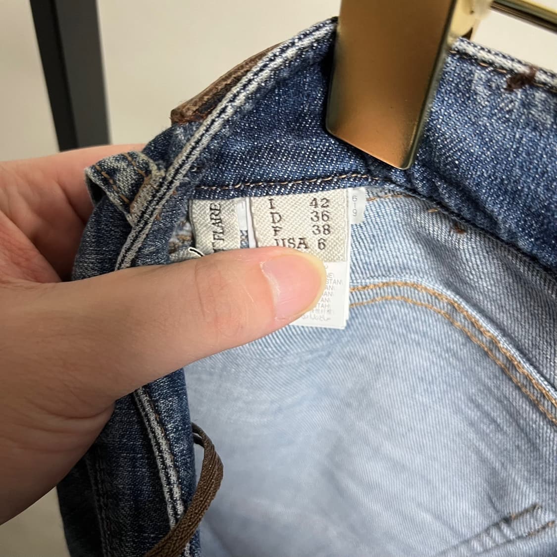 정품 38) 브루넬로 쿠치넬리 부츠컷 데님 청바지 상품이미지5