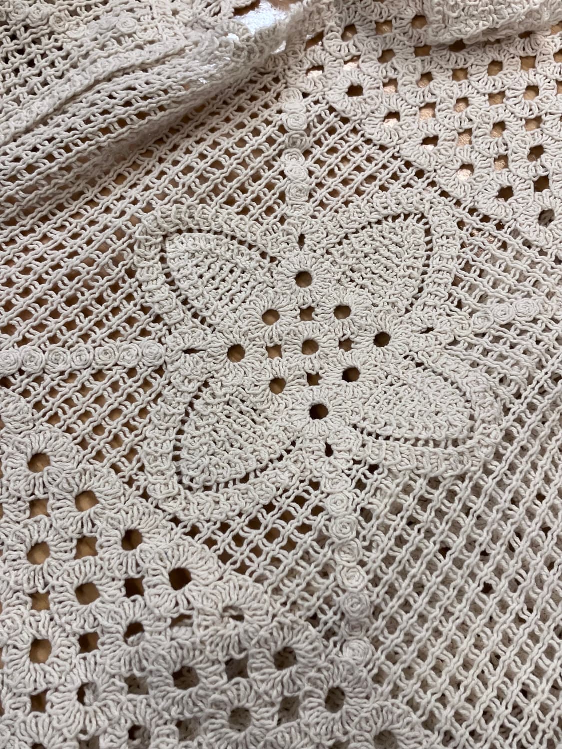 빈티지 뜨개 그물 니트 조끼 아이보리 #csz4105 상품이미지4