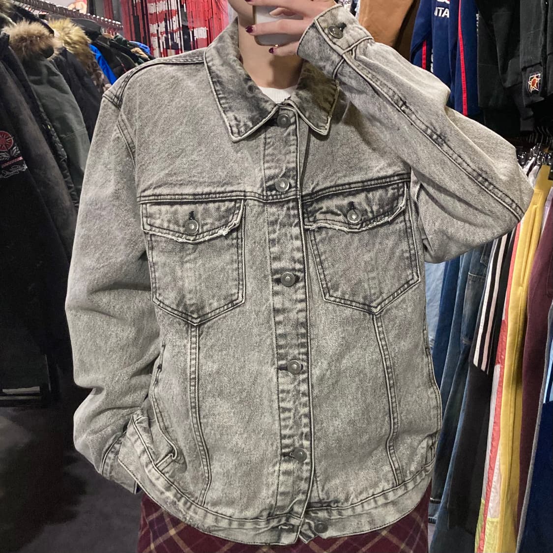 [IM]vtg 그레이 데님 자켓 상품이미지1