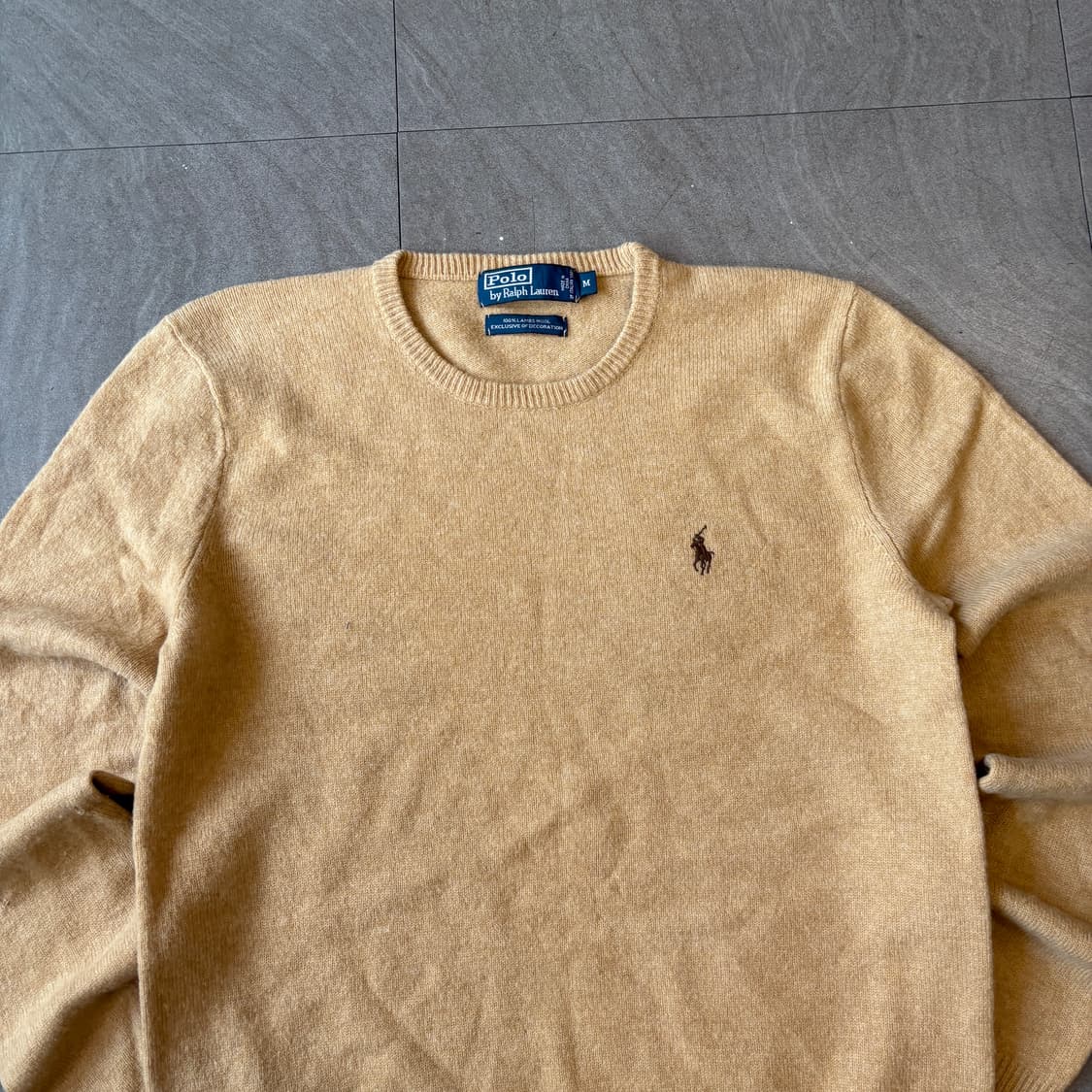 폴로 정품 램스울 베이지 니트 상품이미지3