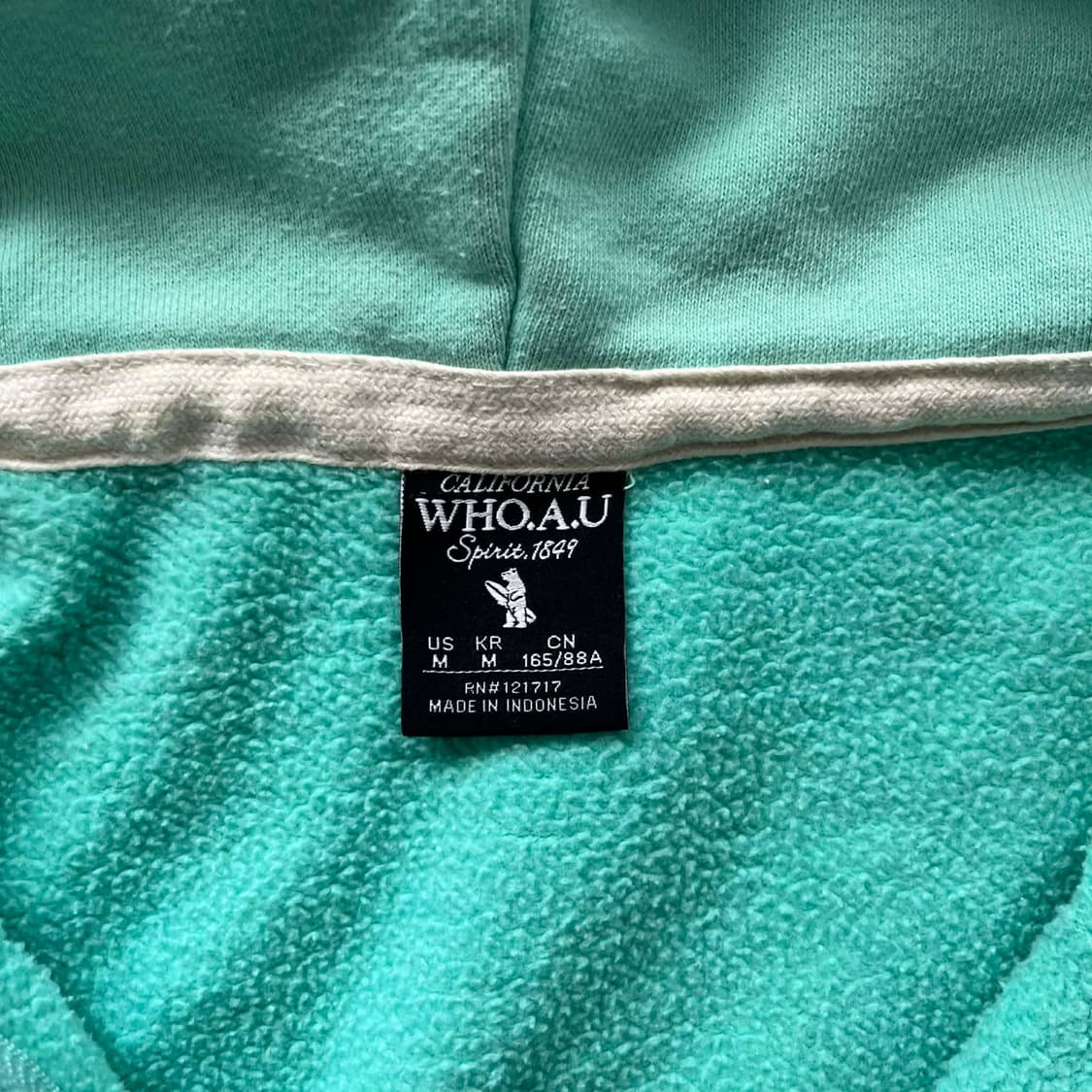 후아유 y2k 러블리힙 스웻 걸즈 후드집업 희귀져지(M) 상품이미지4