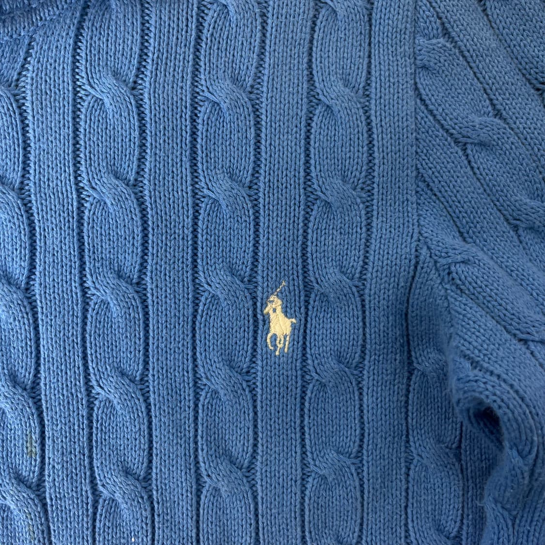 W 95 폴로랄프로렌 스포츠 꽈배기 니트 후드집업 상품이미지3