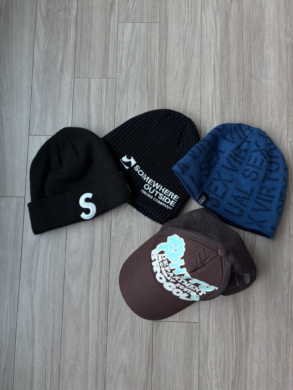 [F] 슈프림 뉴에라 조거쉬 핍스 섬웨어 모자 비니 일괄 상품이미지1