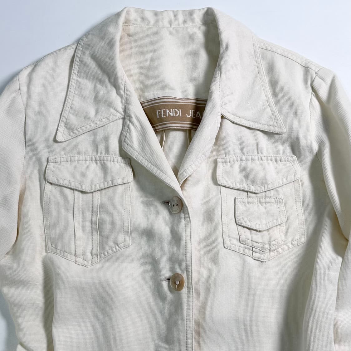 90s 펜디 린넨/코튼 자켓 상품이미지2