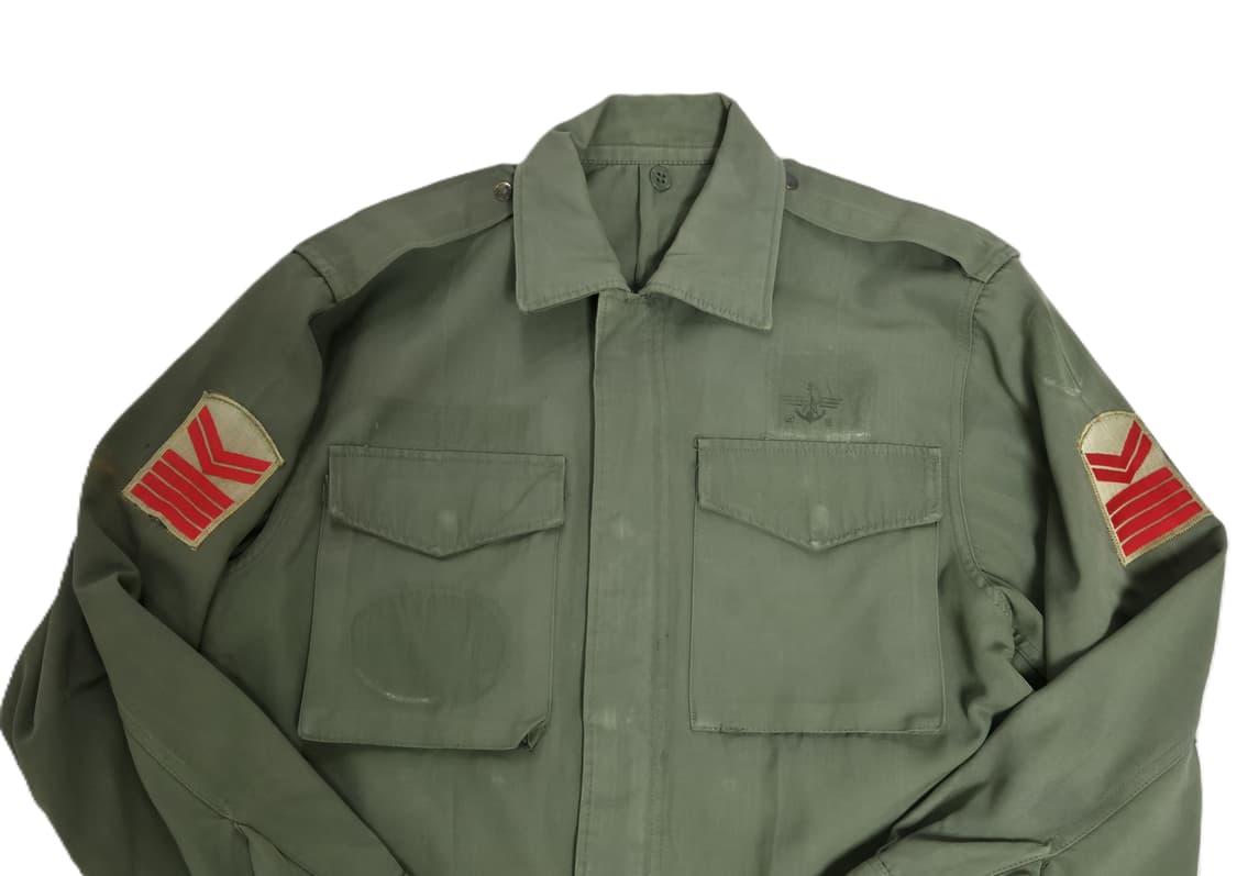 육군 구형 중사 민무늬 야전상의 전투복 상의 자켓 (L) 상품이미지9