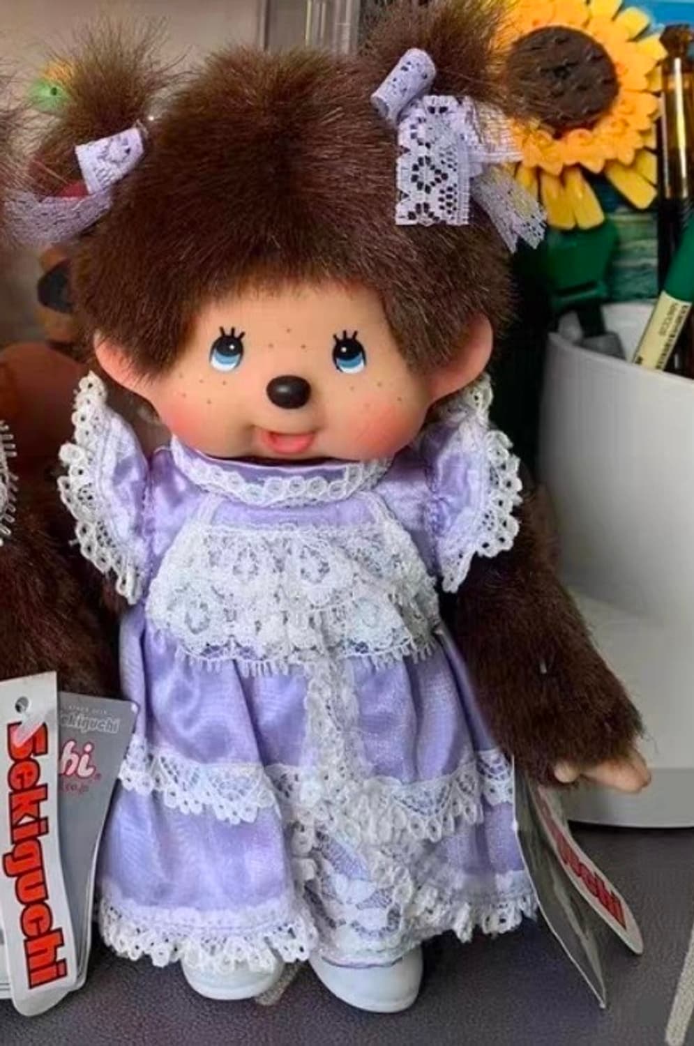 정품 몬치치 라벤더 퍼플 보라 레이스 원피스 몬치치 인형 S 상품이미지1