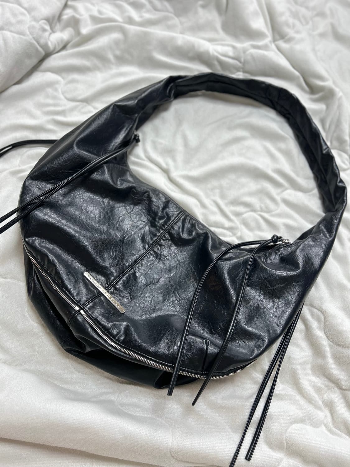 트리밍버드 Zipper Finishing Leather Hobo Bag 상품이미지2