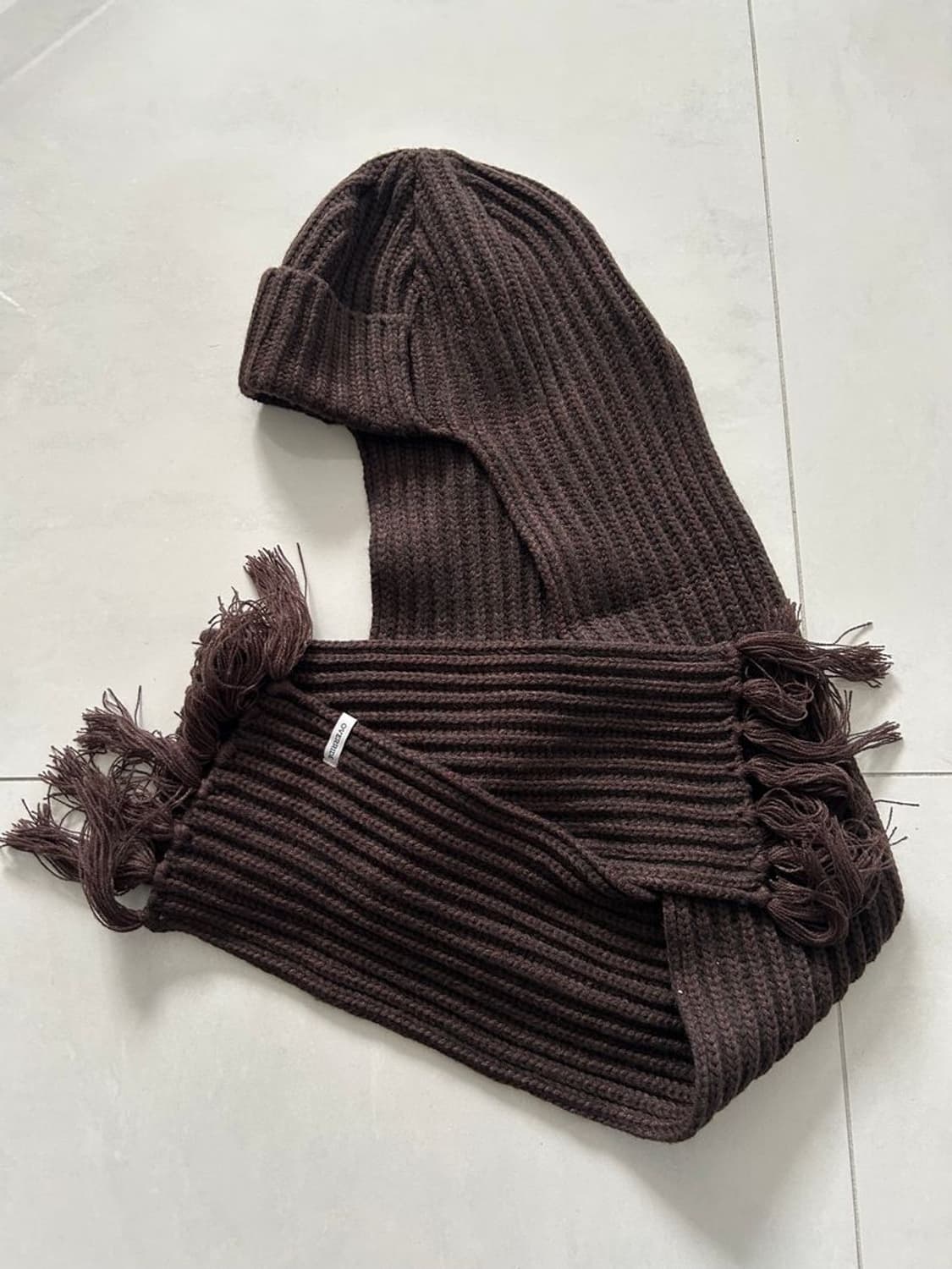 SCARF KNIT CAP 스카프 니트 모자 상품이미지2
