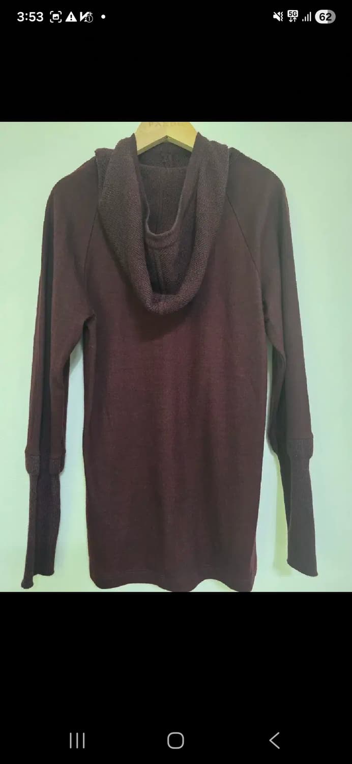 구호 KUHO 울100 니트 후디 S 가슴단면40 총기장63 상품이미지2