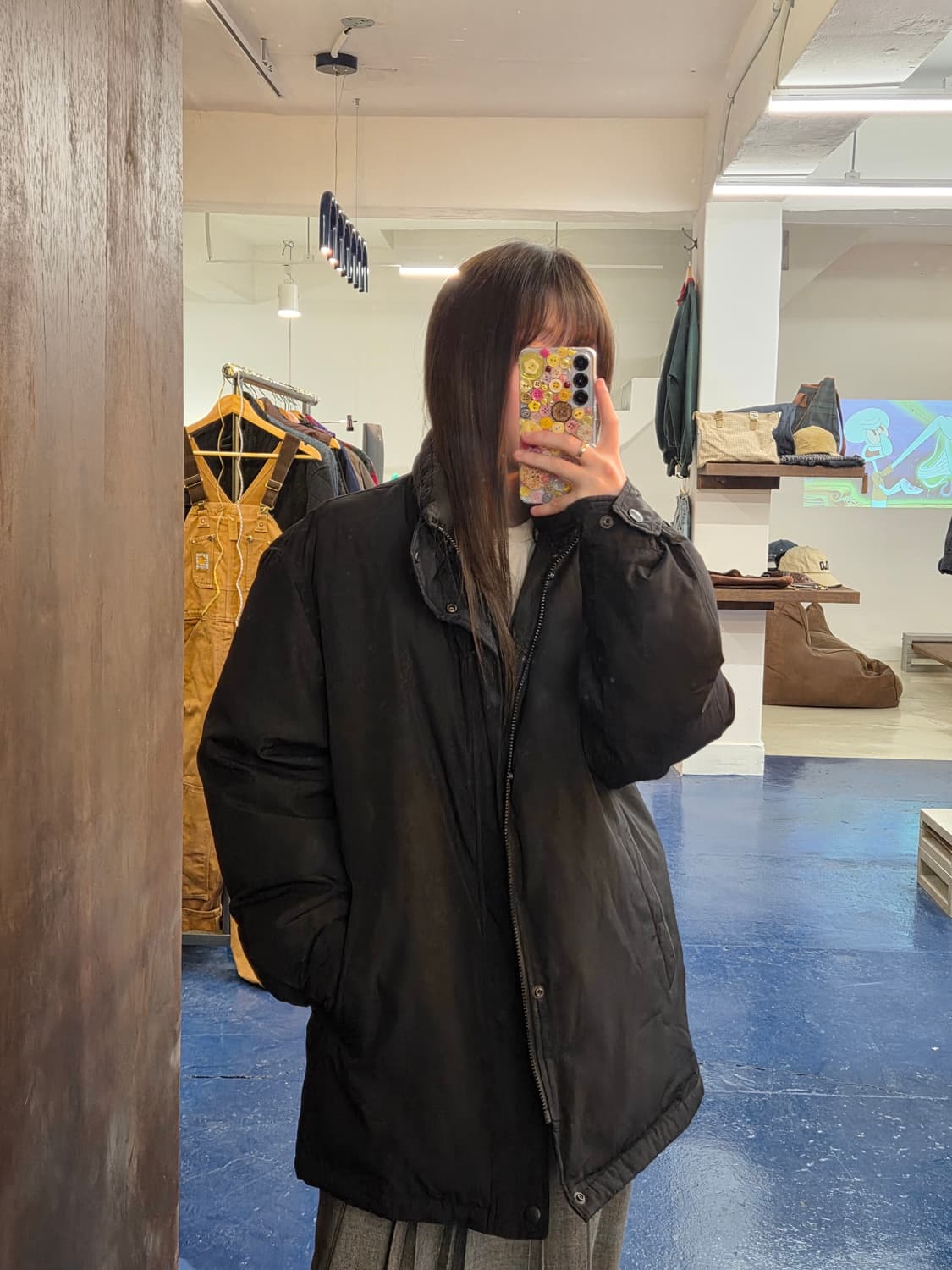 90-00s YSL 입생로랑 쉐도우 패딩 상품이미지2