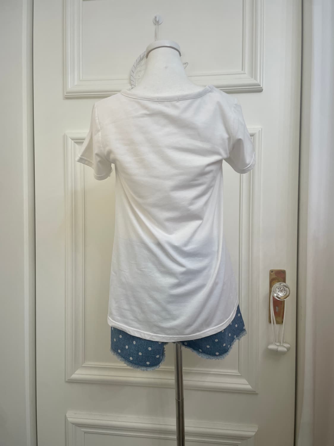 cute dot blue denim short pants(size-S) 상품이미지8