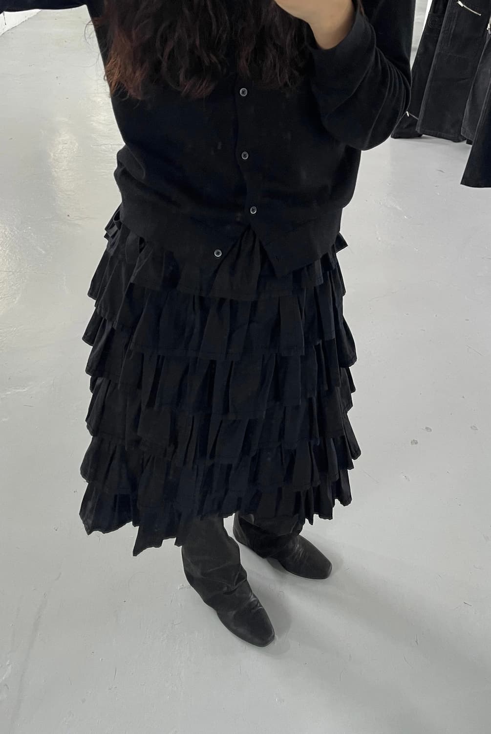 COMME DES GARCONS 꼼데가르송 트리콧 러플스커트 상품이미지2