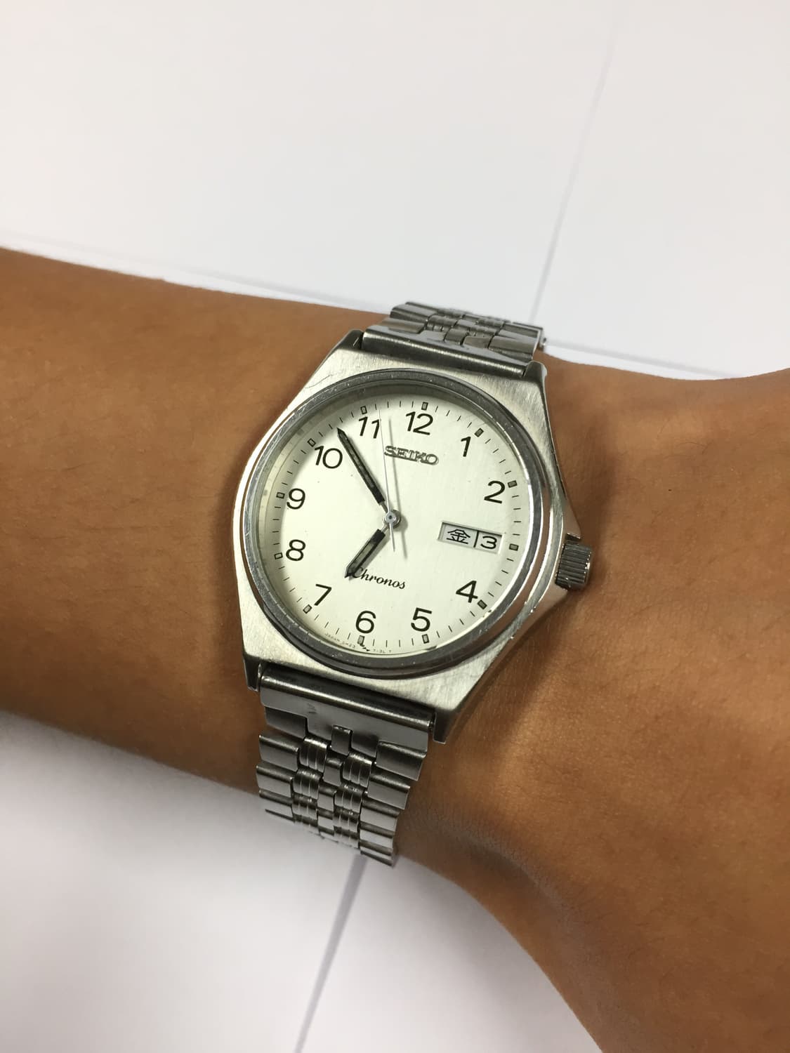 80s seiko chronos arabic quatz day-date 상품이미지3