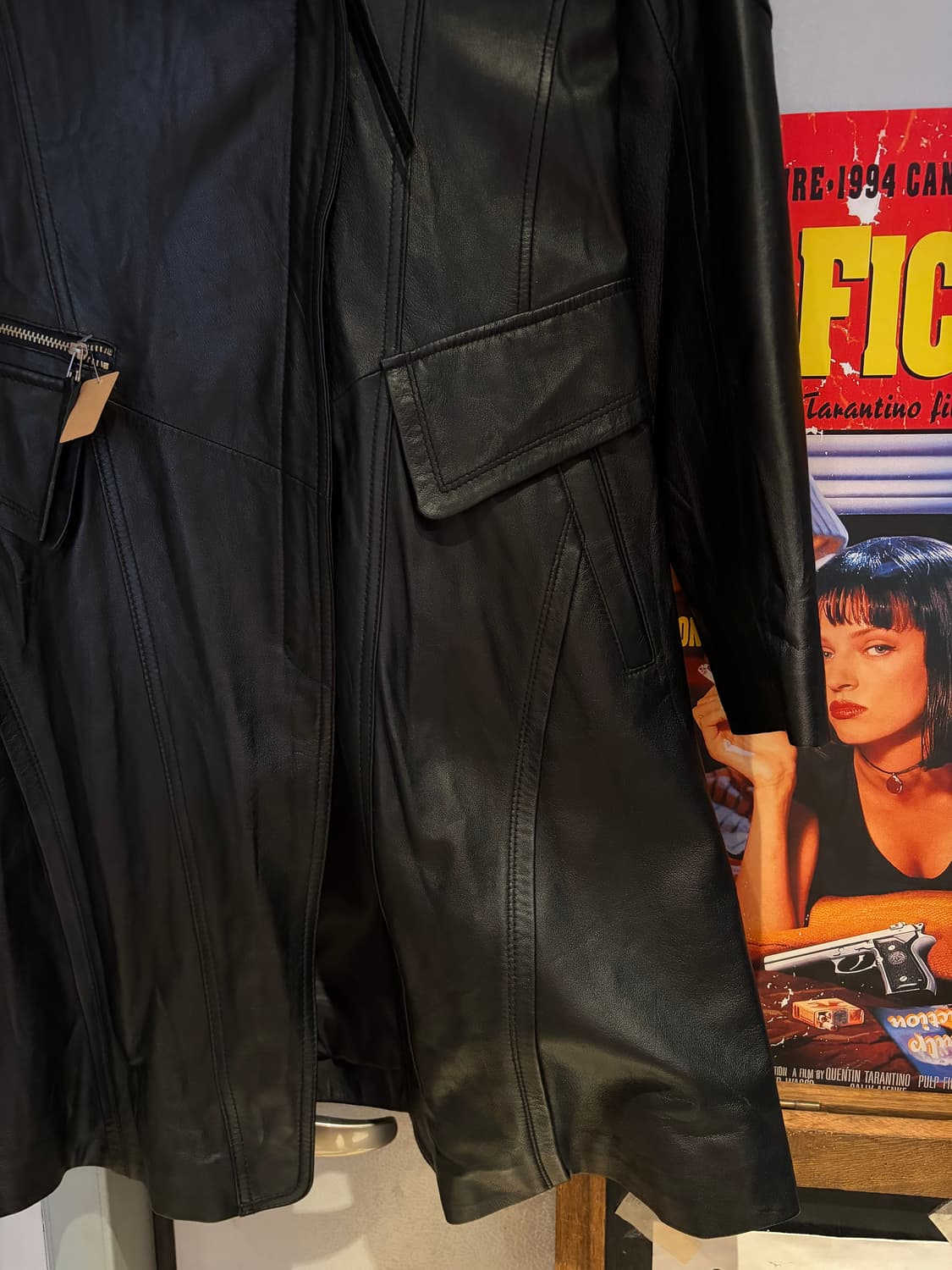 ROBO 양가죽 레더 코트 상품이미지3