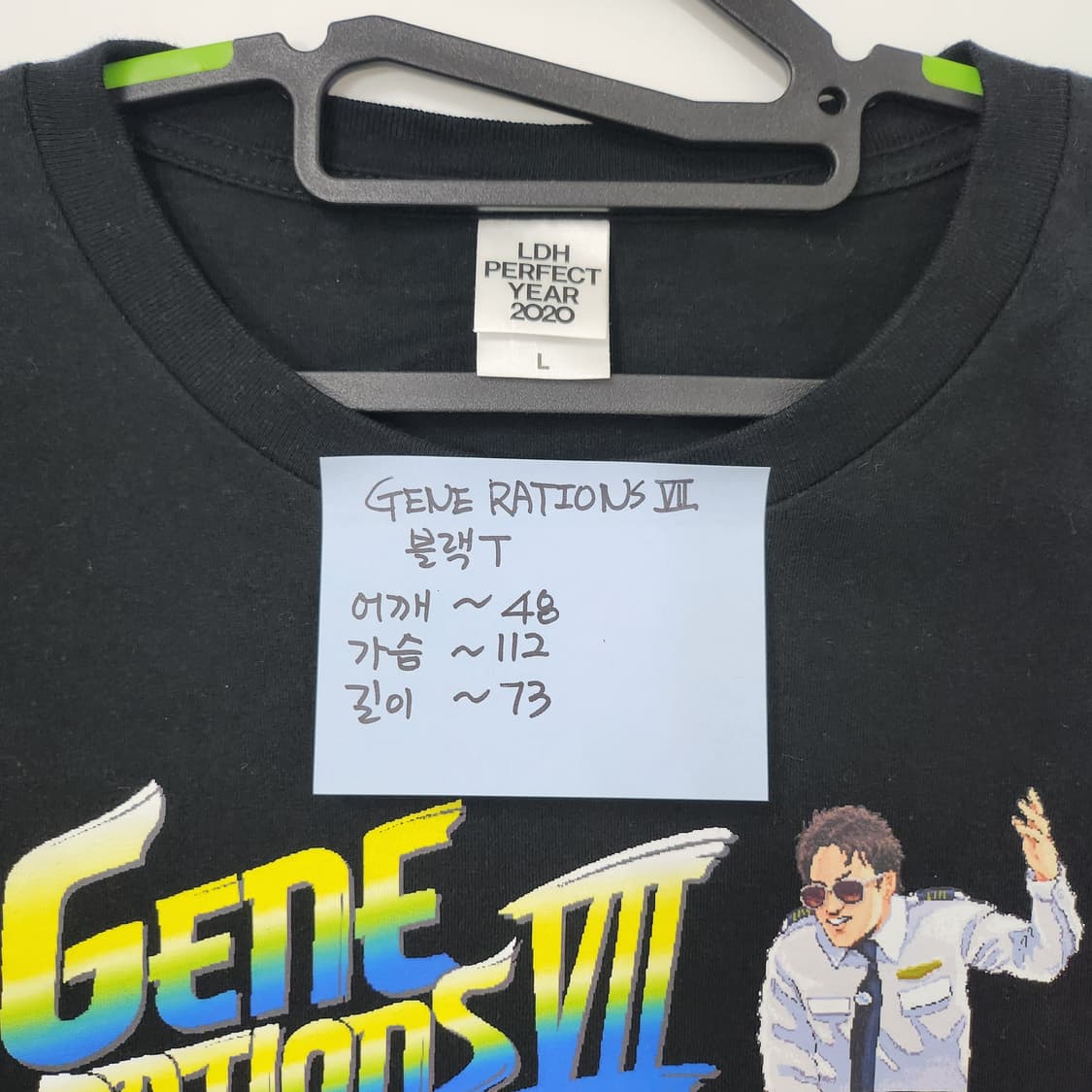 일본그룹 GENERATIONS VII 콘서트 한정판 블랙 티셔츠 100 상품이미지3