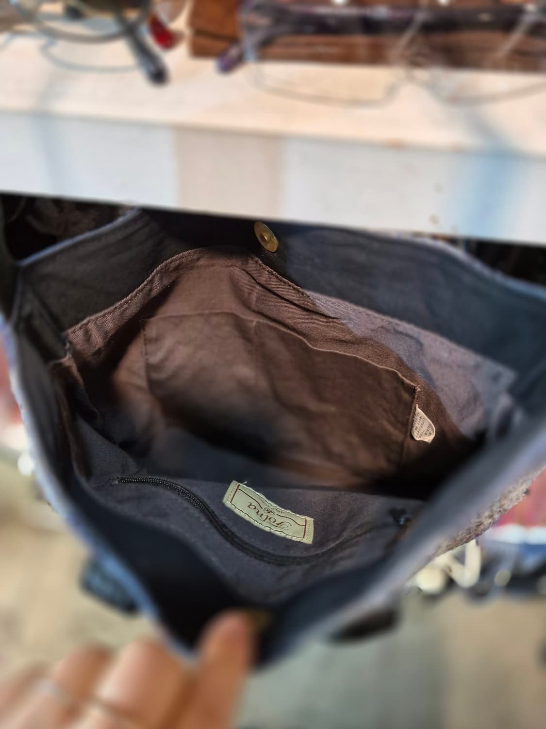 Harris Tweed 패치워크 체크 숄더백 토트백 상품이미지5