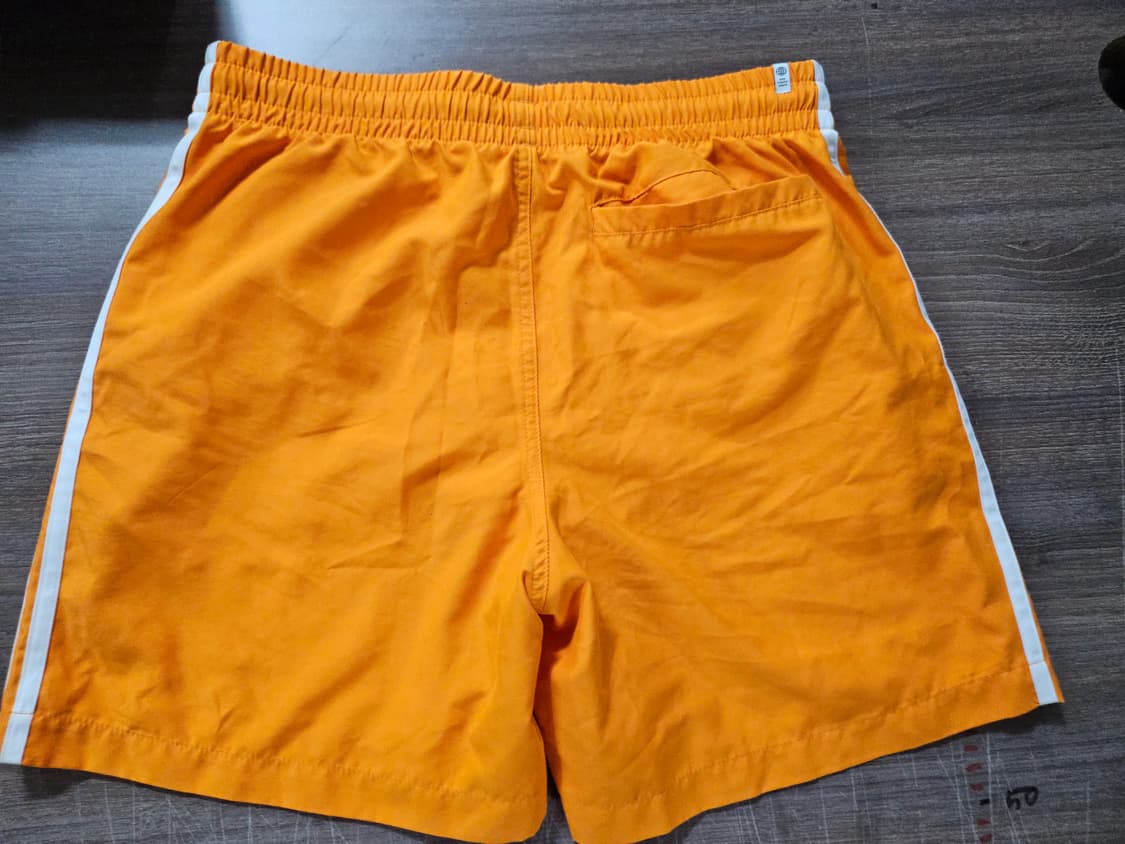 아디다스(adidas) 오리지널 삼선 스윔 쇼츠 오렌지 M 상품이미지3