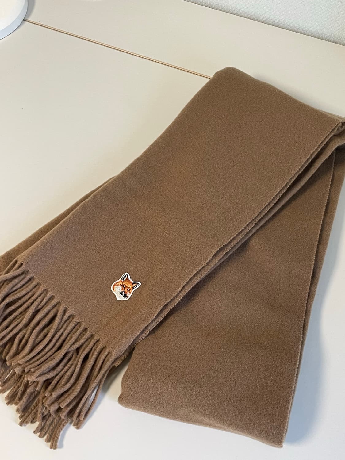 정품 메종키츠네 23ss 폭스헤드 머플러 상품이미지1