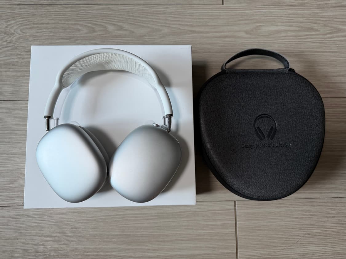 애플 에어팟맥스 실버 풀박스 8핀 상품이미지1