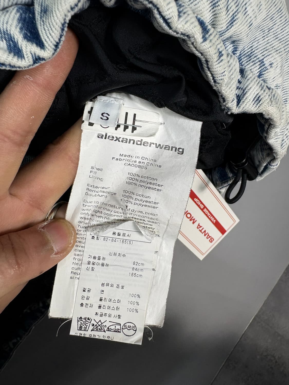 알렉산더왕 트롱프뢰유 데님 푸퍼 숏패딩 A3604 상품이미지8