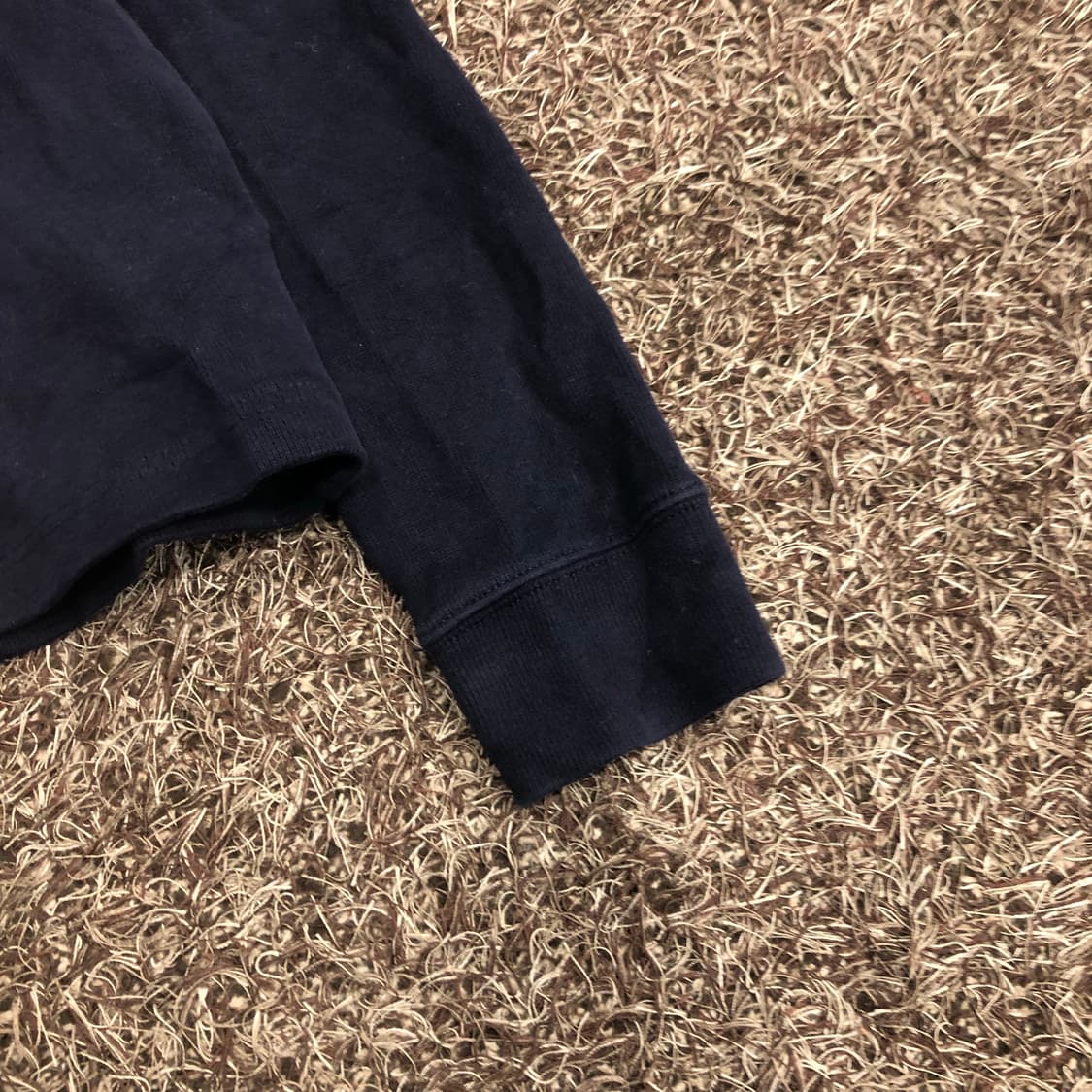 폴로 랄프로렌 네이비 반집업 코튼 니트 상품이미지4