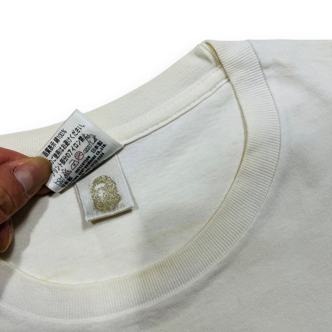 베이프 Go ! Ape 카모 화이트 반팔 티셔츠 상품이미지5