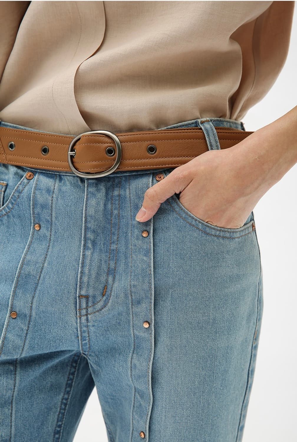 앤더슨벨 VENICE RIVET DENIM JEANS  상품이미지5