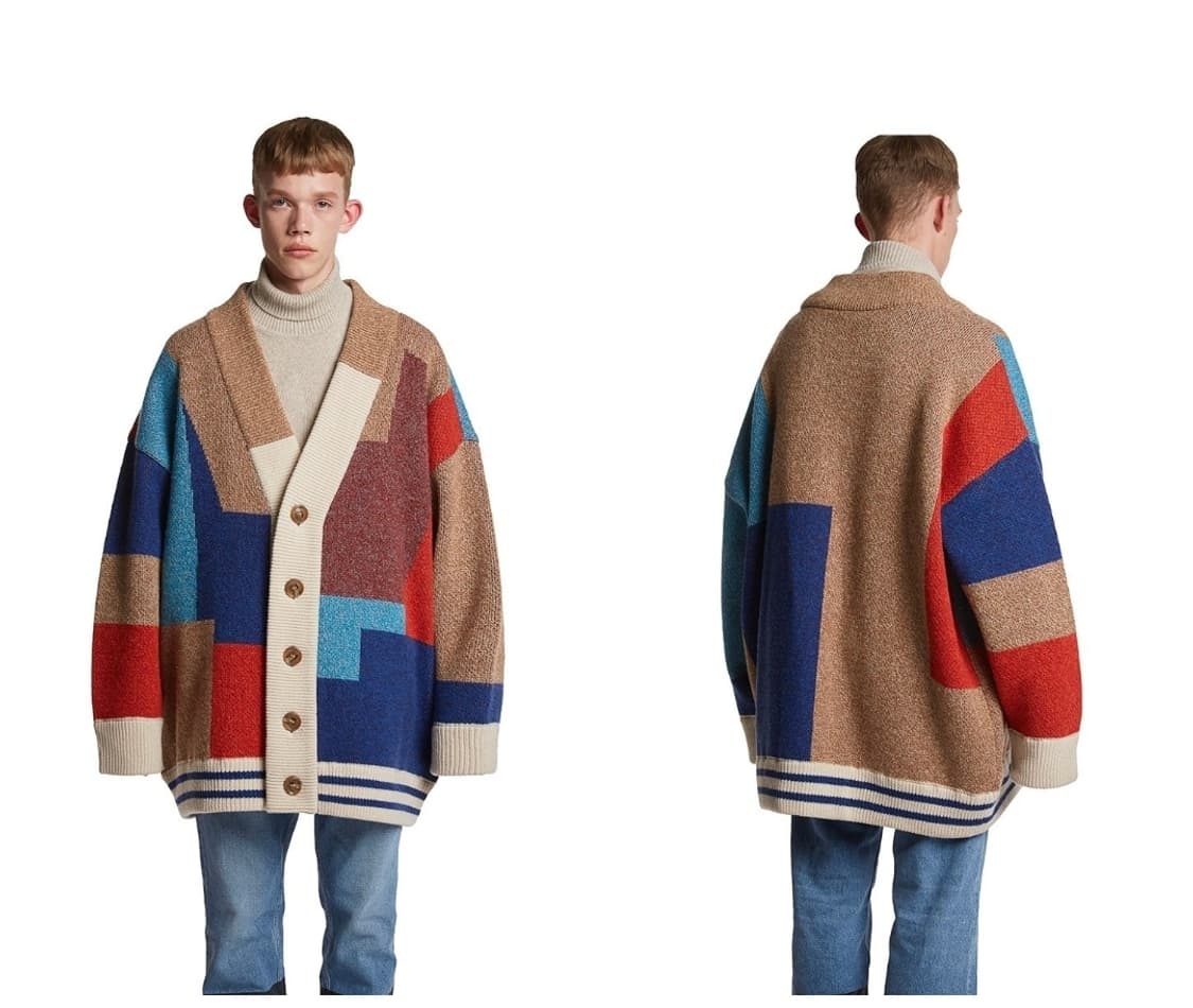 트렁크프로젝트 컬러 믹스 헤비 가디건 S 상품이미지1