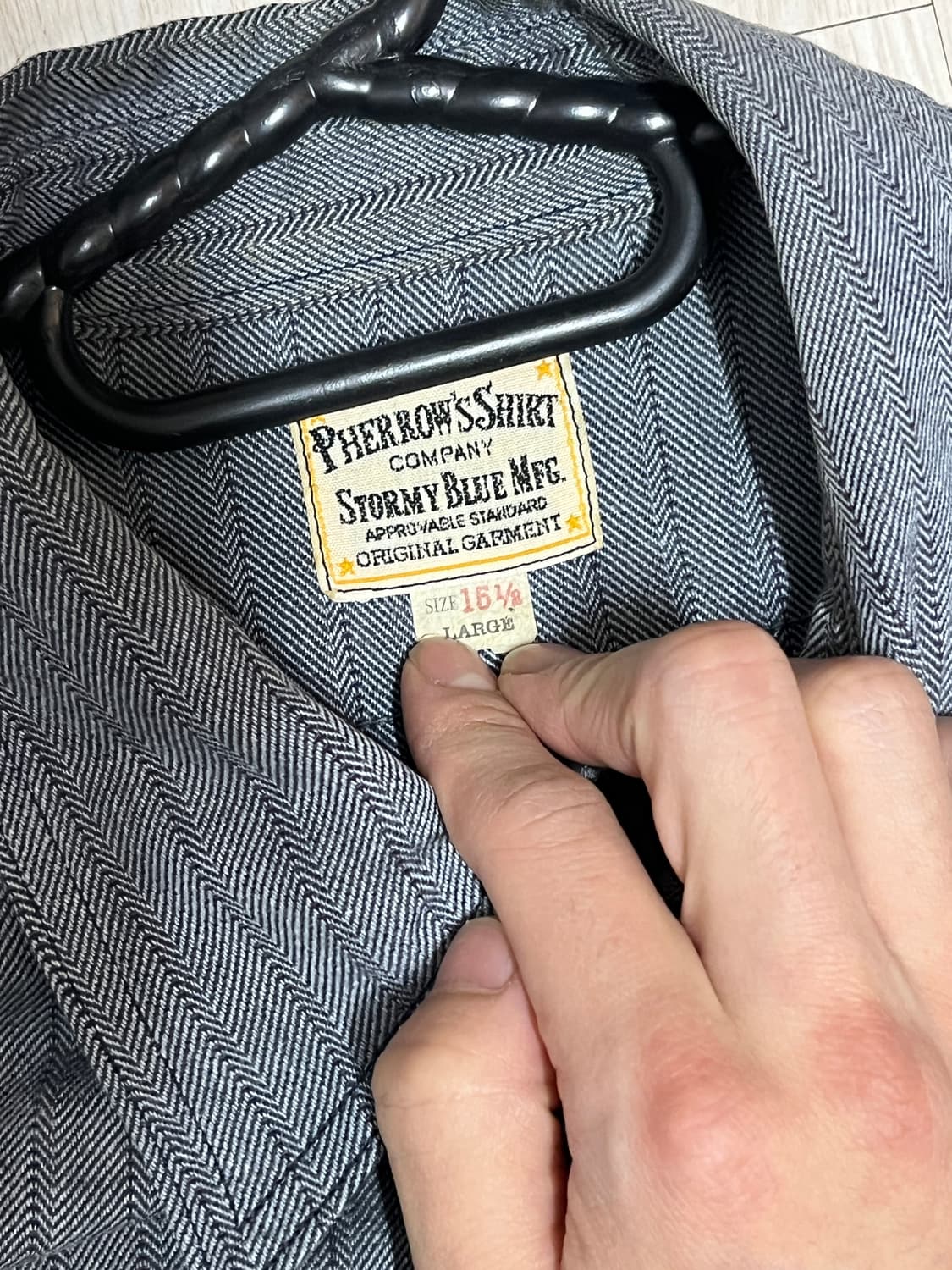 페로우즈 헤링본 셔츠 [L] 상품이미지2