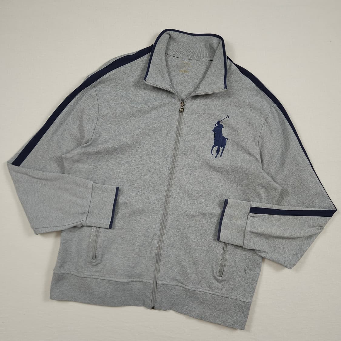 XL(105) 폴로랄프로렌 빅포니 코튼 트랙탑 그레이 상품이미지2