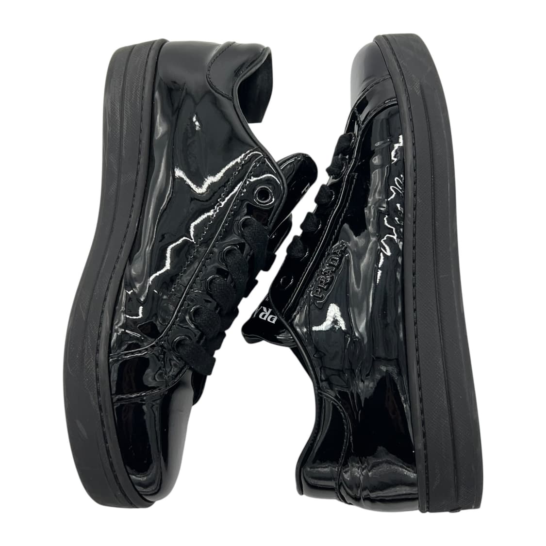 245 W 프라다 에나멜 레더 블랙 (EU37.5) 상품이미지3