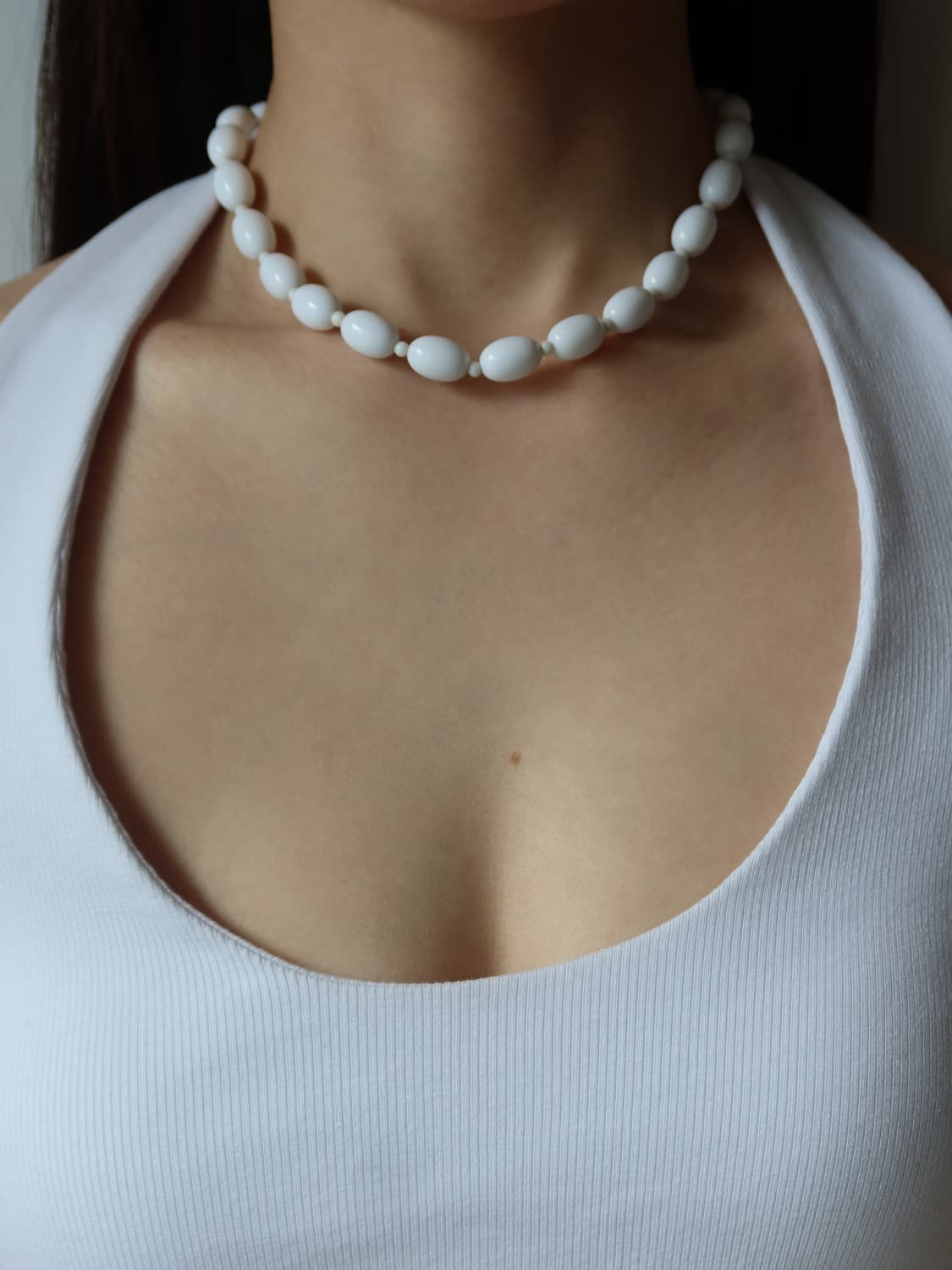classic ivory bead necklace 상품이미지1