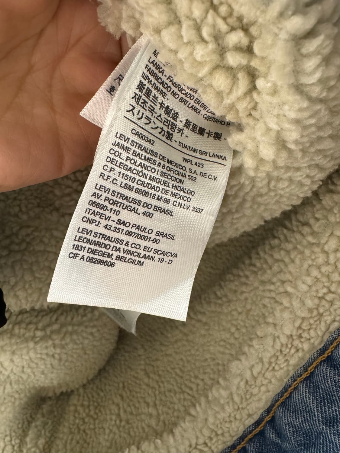 리바이스 데님 쉐르파 양털 트러커 자켓 청자켓 S 상품이미지5