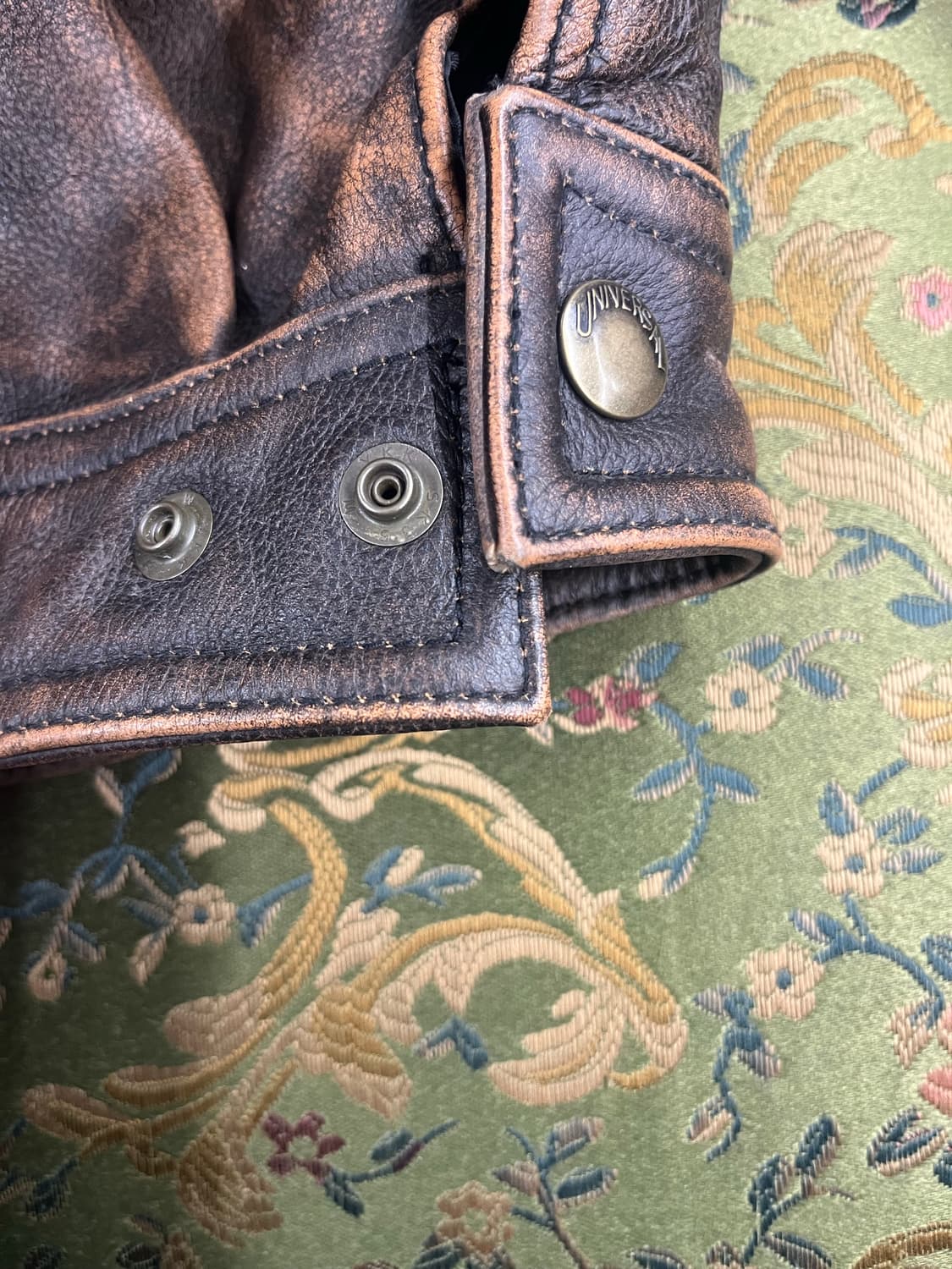 리얼레더 소가죽자켓 브라운 상품이미지8