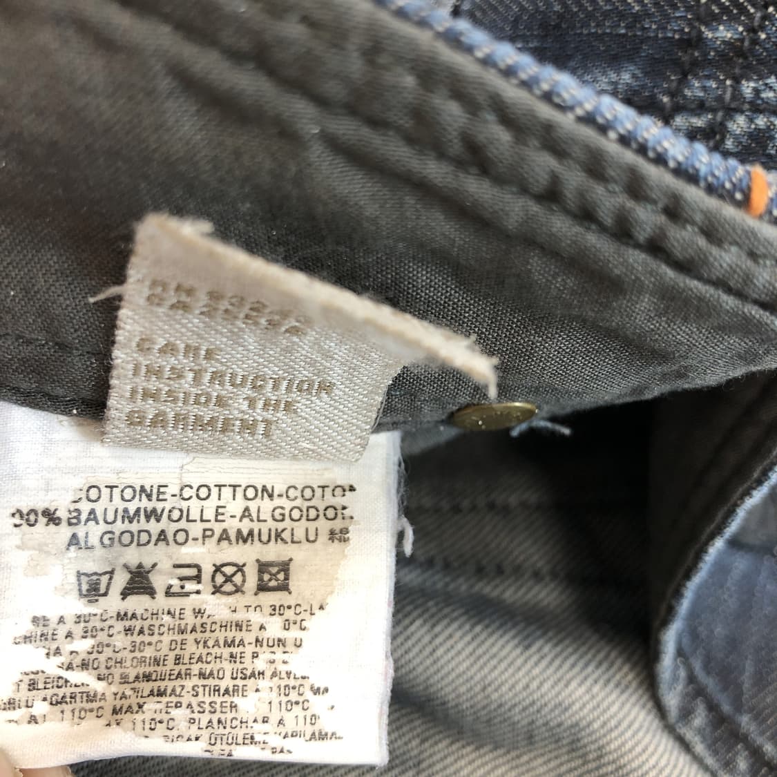 디젤 REVICK 크롭 스트레이트 데님진 30 인치 상품이미지6