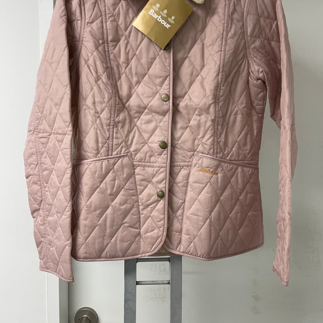 바버 퀄팅 핑크 자켓 새상품 34(W) 상품이미지3