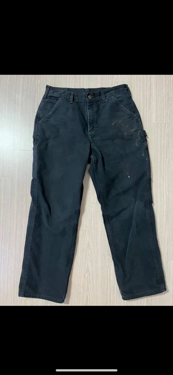 칼하트 빈티지 싱글니 팬츠 블랙 b11 32x30 상품이미지1
