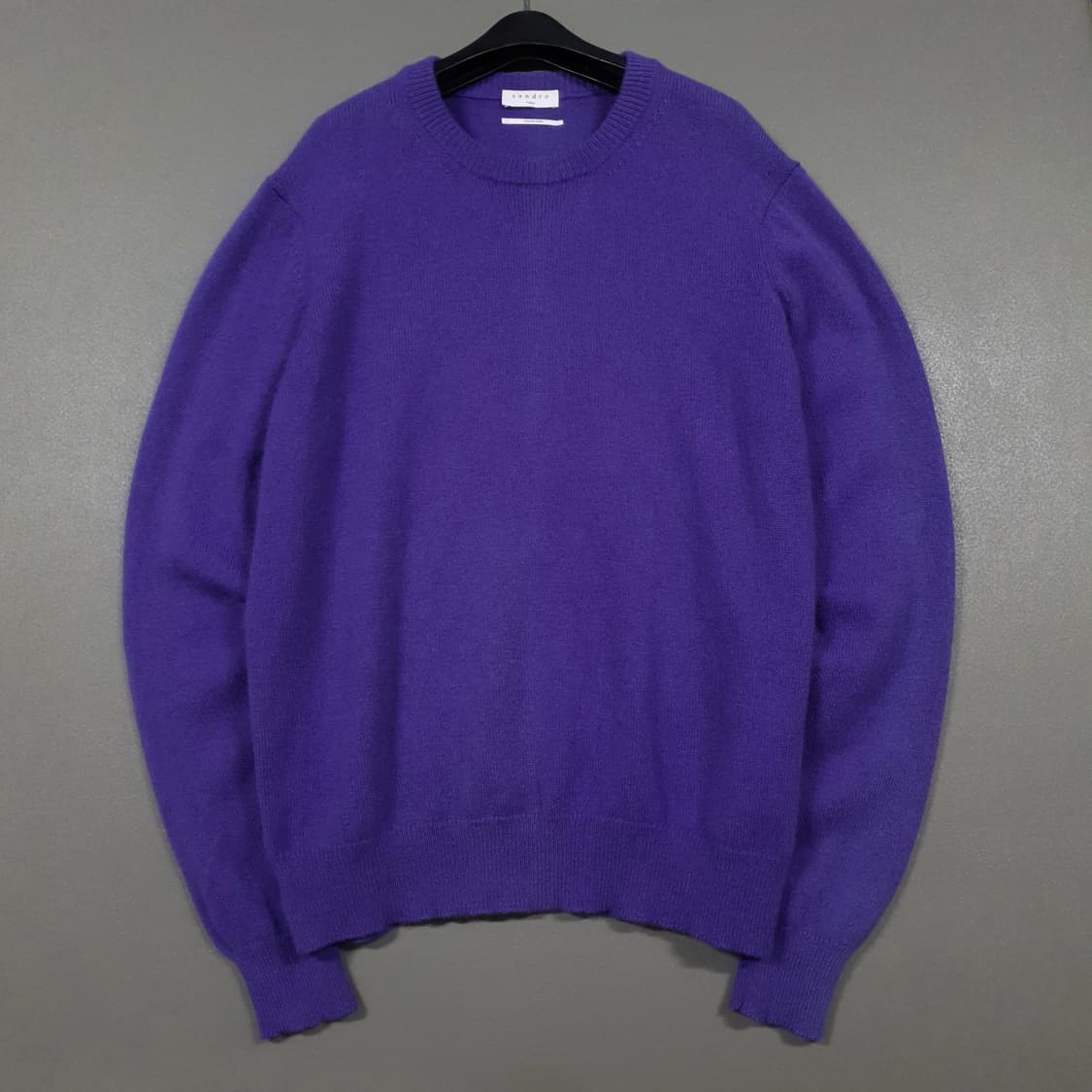 XL) 산드로 옴므 신형 19FW 이태리 고급 울 모 니트 스웨터 퍼플 상품이미지2