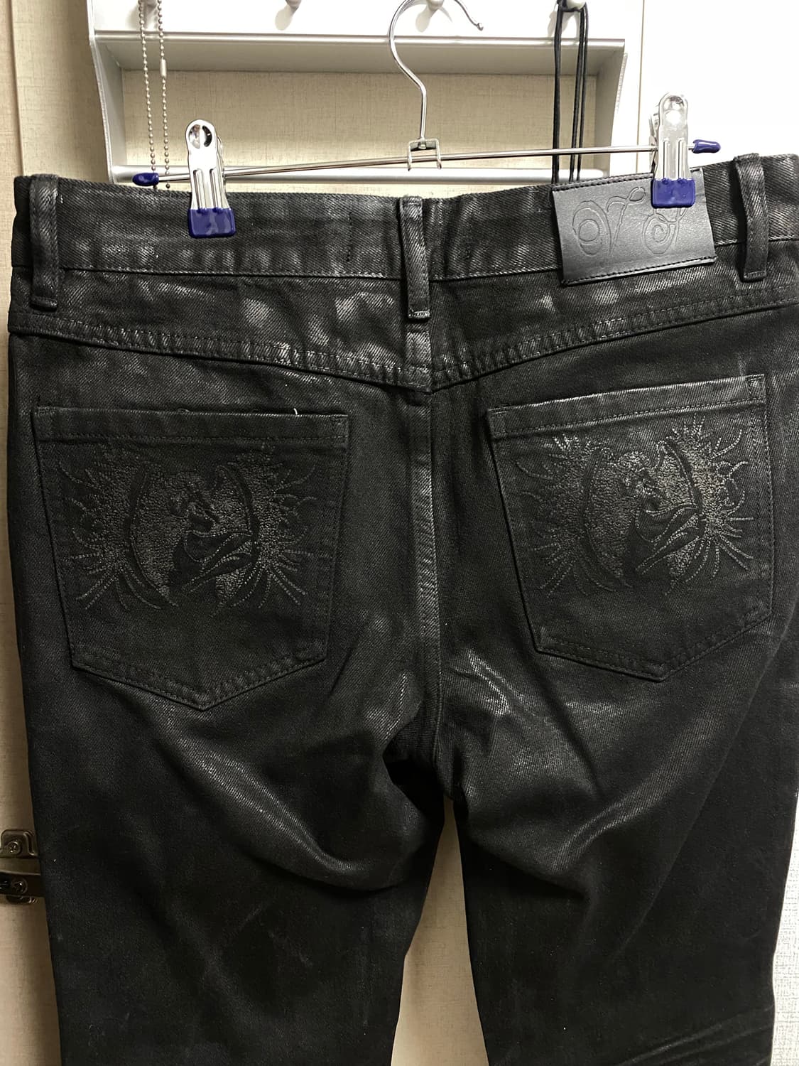 Waxed flare jean 상품이미지3