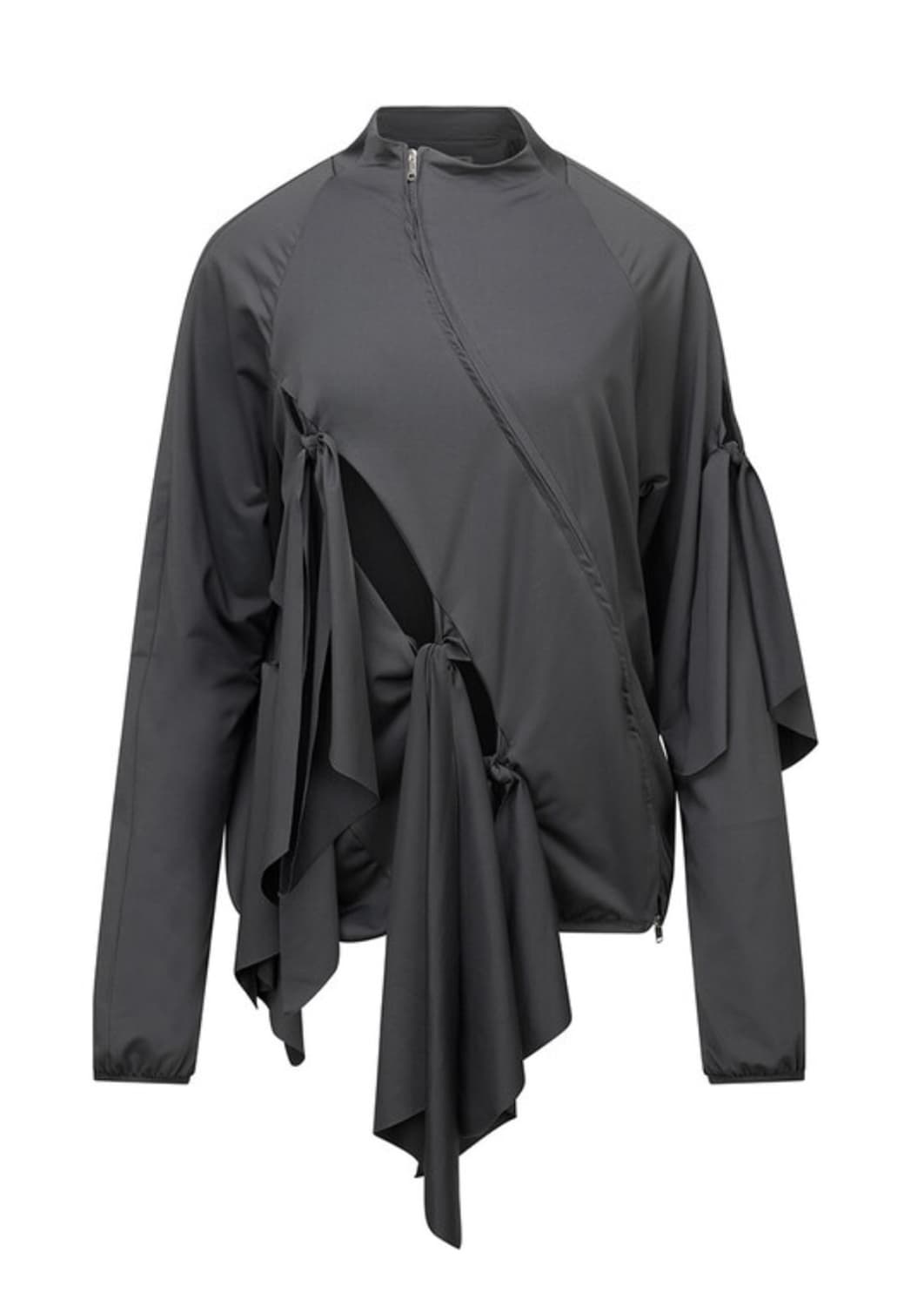 나체 TIE JERSEY JACKET BLACK 상품이미지3