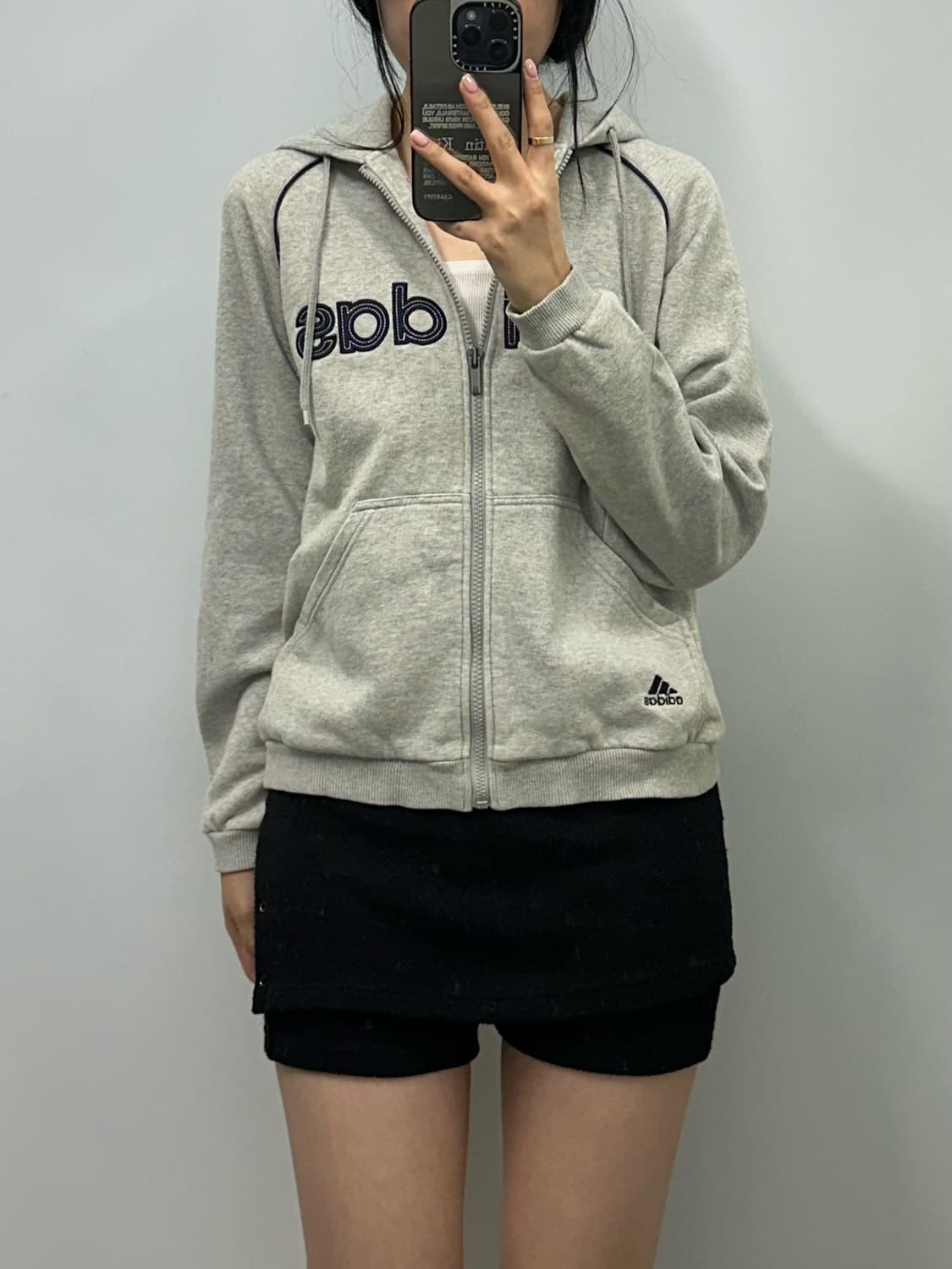 아디다스 스펠아웃 그레이 후드집업 상품이미지1
