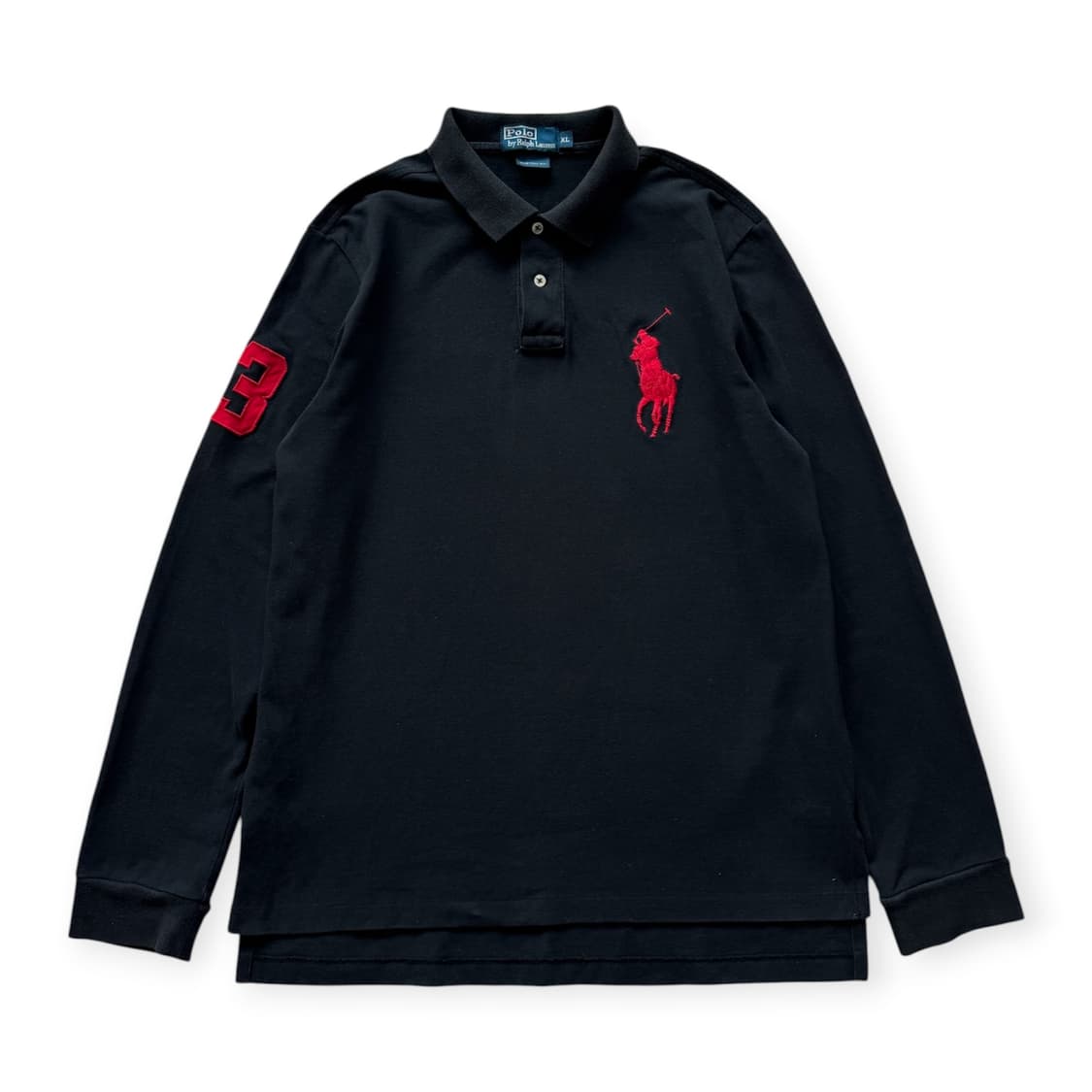 폴로 랄프로렌 빅포니 블랙/레드  PK 카라 긴팔티  상품이미지1