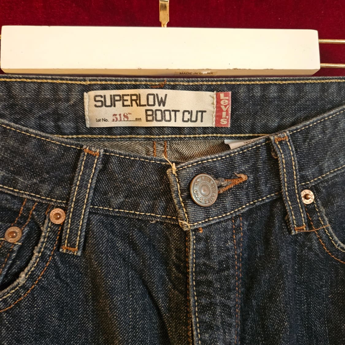 리바이스(Levis) No.518 빈티지 세미 부츠컷 27-28 size 상품이미지7