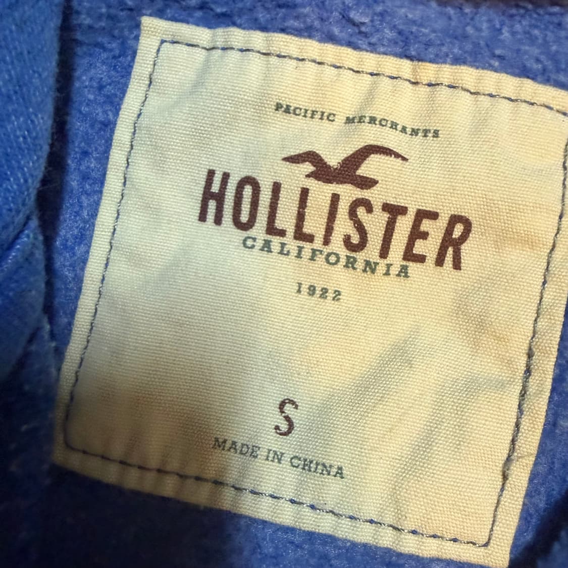 홀리스터 블루 후드집업 s 상품이미지3