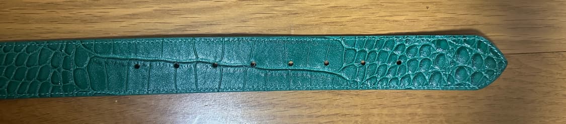 메르트라 악어 가죽 패턴 벨트 그린 상품이미지6