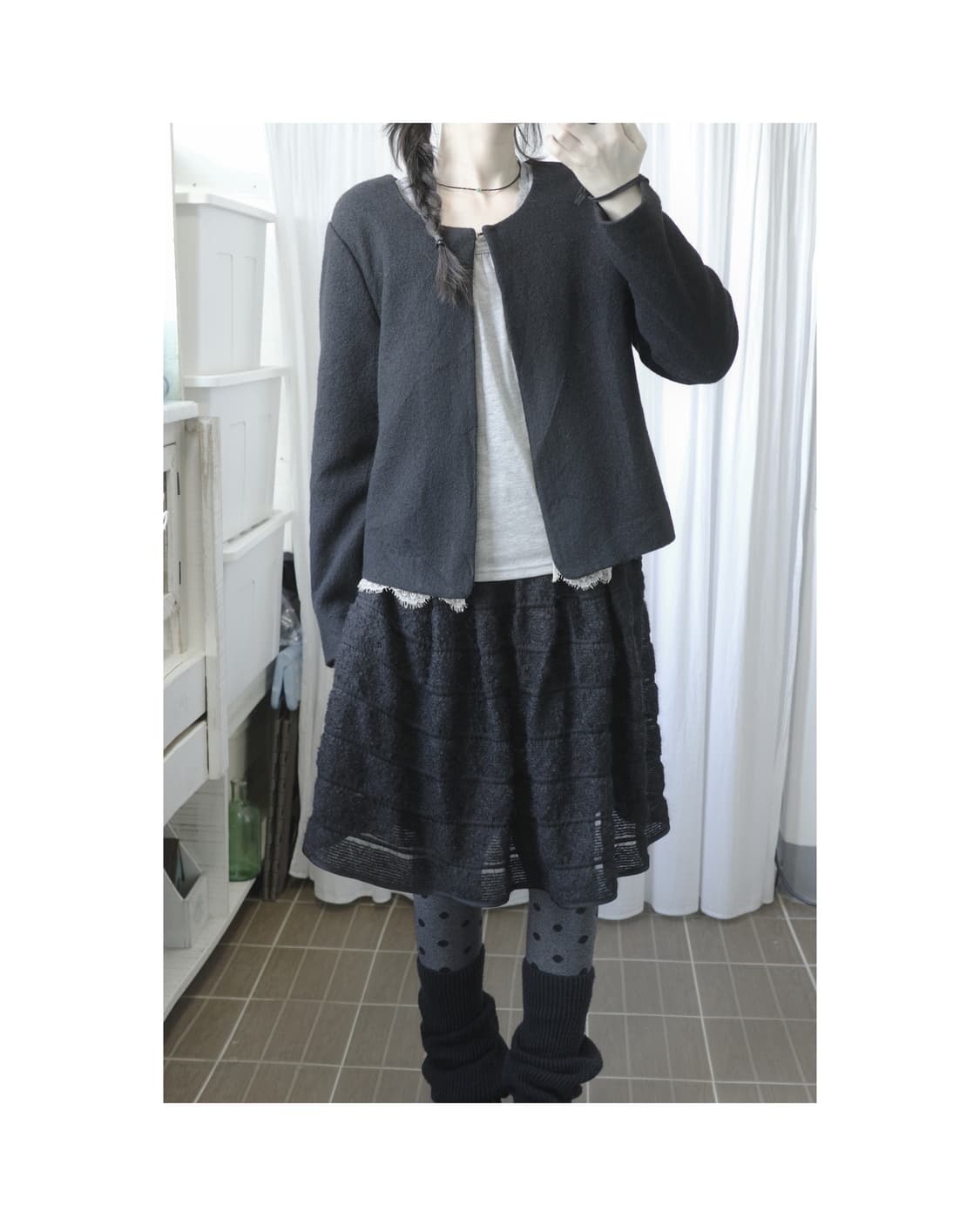 Race balck coat 상품이미지6