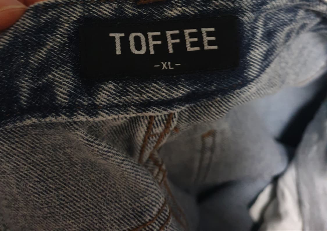 토피 와이드 데님팬츠 오일인디고 (XL) 상품이미지4