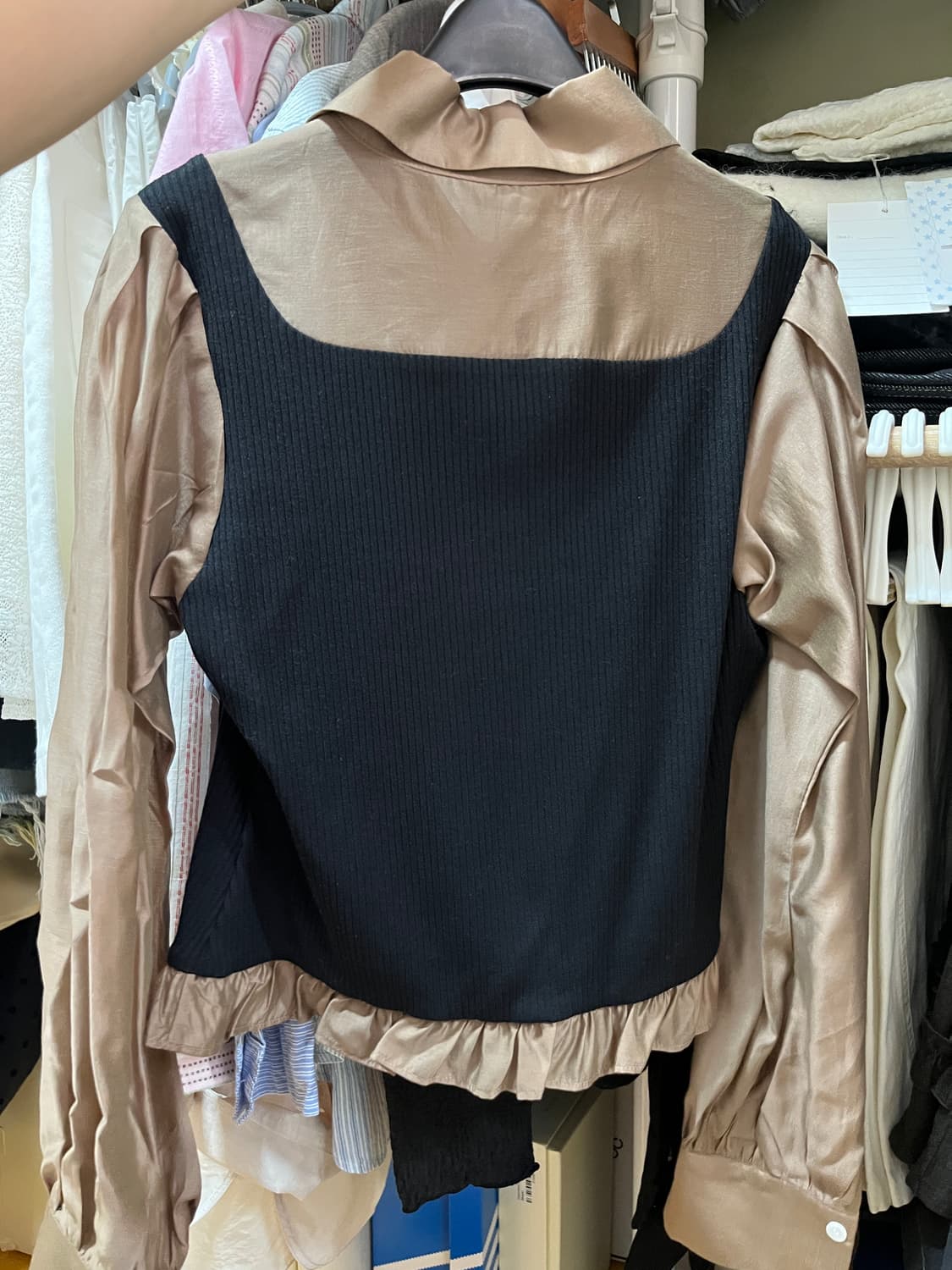 더티스 핀턱 뷔스티에 셔츠 S 상품이미지6